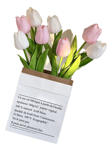 Flores Artificiales Estilo Tulipa, Detalles Finos