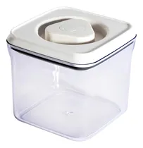 Comprar Frasco Contenedor Hermetico Acrilico Con Tapa Apilable Color Blanco