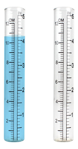2 Piezas Tubo De Vidrio De Repuesto Medidor De Lluvia D...