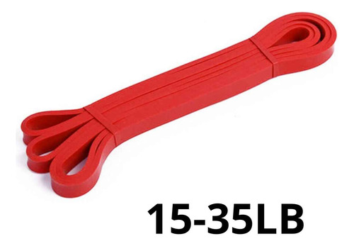 Banda Roja Elástica De Resistencia 15-35lb Calistenia