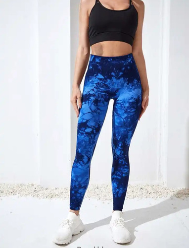 Leggins Levanta Cola Deportivo Efecto Pushup Tie Dye Talla S