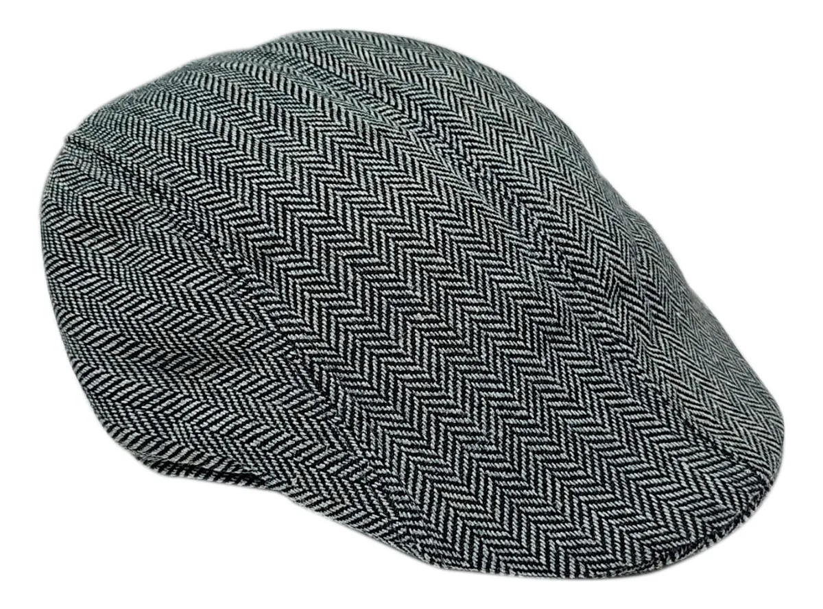 Boina Inglesa Paño Unisex Sol Moda Gorro sombrero Color Gris Oscuro Talla Unica