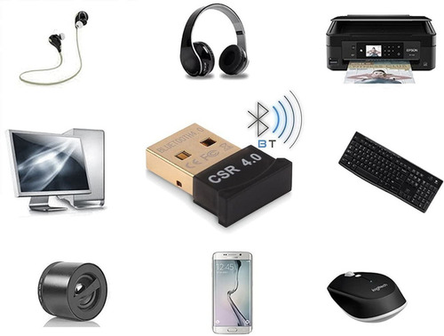 Imagen 5 de 6 de Adaptador Bluetooth 4.0 Receptor Usb Notebook Pc Celular 3mb