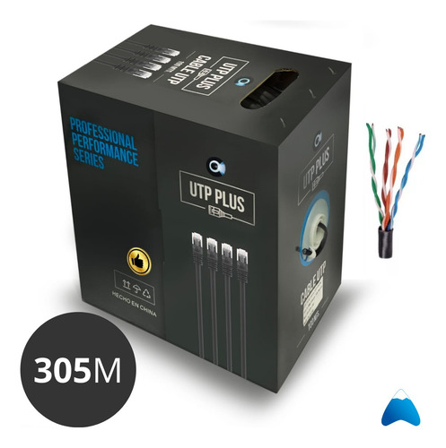 Imagen 3 de 6 de Bobina Rollo Cable Red Utp Cat 5e Exterior 305 Metros