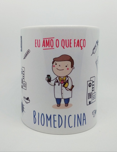 Caneca Personalizada Profissão Biomedicina Biomédico