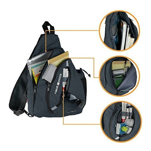 Imagen 4 de 6 de Bolso Bandolera De Lona Versátil / Mochila De Viaje | Usar S