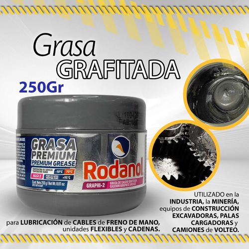 Grasa Grafitada 250gr Rodanol / 10547
