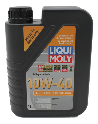 Liqui Moly Semisintetico Leichtlauf Performance 10w-40 1 Lts