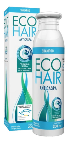 Eco Hair Shampoo 2 En 1 Humectante Anticaspa X 200ml