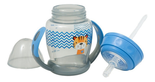 Imagem 2 de 6 de Copo Com Alça E Canudo 230ml - Clingo