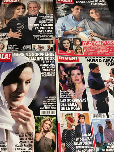 26 Revistas Hola 2017, 2018 Y 2019, 10 Revistas People (Usado)