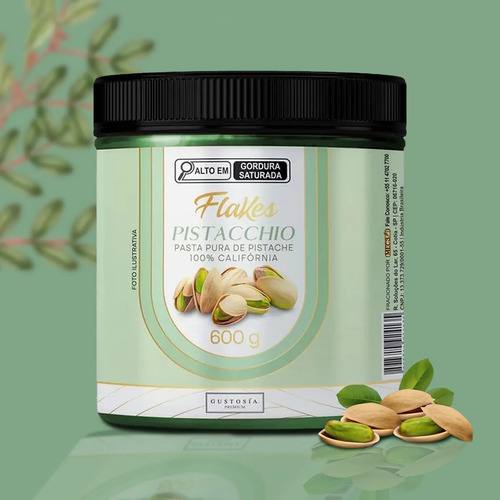 Creme Pasta Pistache Flakes Recheio Doces