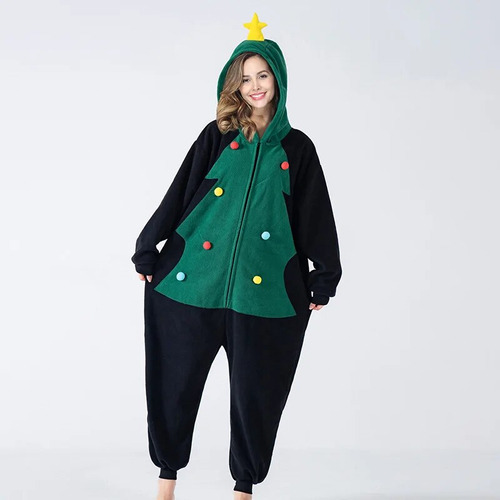 Mono De Pijama Para Mujer Con Diseño De Árbol De Navidad  Pa