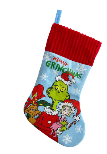 A Juego De Bolsas Regalo Con Calcetín Navideño Grinch 4 Pcs