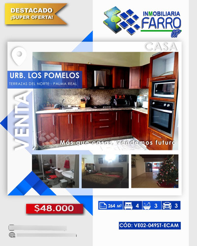 Venta De Casa Los Pomelos Terrazas De Norte Ve02-049st-ec