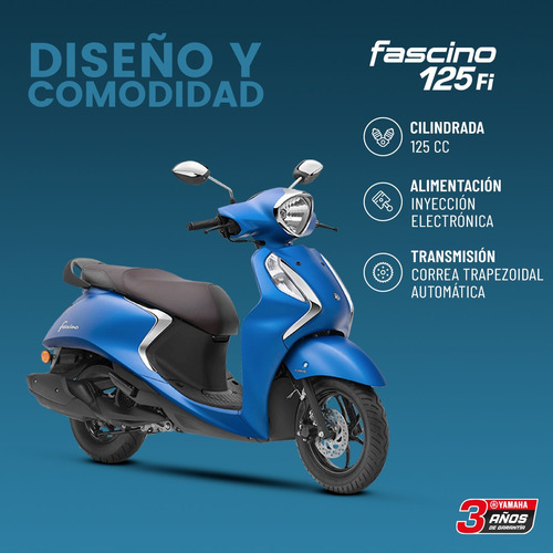 Yamaha Scooter Fascino 125 0km Ciclofox Motos No Ray