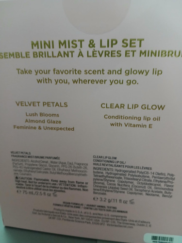 Set Victoria's Secret Mini Niebla Mas Gloss Transparente Gloss/niebla Velvet