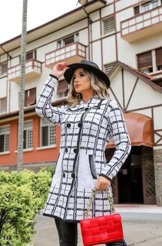 Vestido de frio xadrez sales