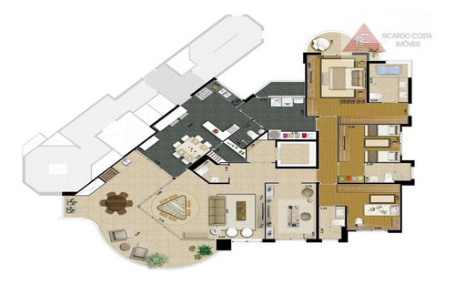 Imagem 15 de 30 de Apartamento Com 3 Dormitórios À Venda, 200 M² Por R$ 2.300.000 - Jardim Anália Franco - São Paulo/sp - Ap6411