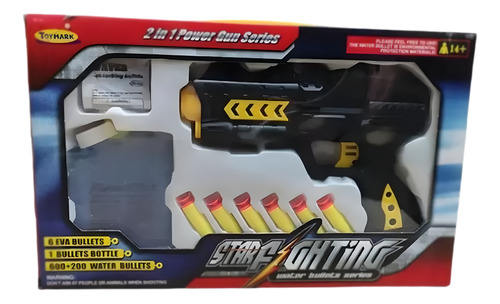 Brinquedo Pistola Dardos 3x1 Lança Bolinhas Com Laser