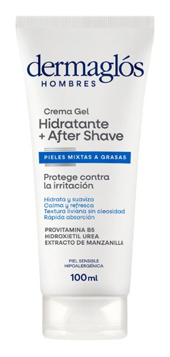 Crema Gel Dermaglós Hombres Hidratante + After Shave 100ml