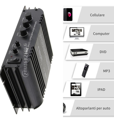 Amplificador De Audio Subwoofer Multifuncional Clase-d Hi-fi