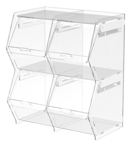 Baleiro Premium 4 Nichos Acrílico Cristal Perfeito Para Bala