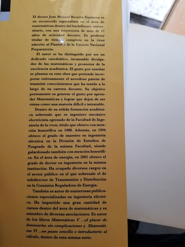 A7 Temas Selectos De Matemáticas, José M. Becerra Espinosa (Usado)