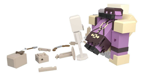 Minecraft Mattel Legends Pigmadillo Vs Skeleton