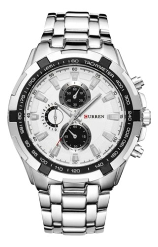 Reloj Análogo Curren Correa De Acero Inoxidable Para Hombre