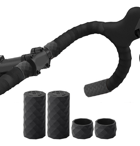 2 X 4 Uds Cintas Para Manillar De Bicicleta Funda Para Negro