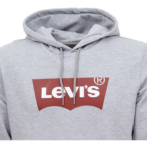 Imagem 2 de 5 de Moletom Cinza Masculino Com Capuz Levi's 29242