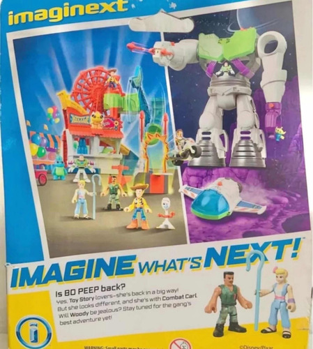 Set Imaginext Toy Story 4 Combat Carl Y Bo Peep 370k