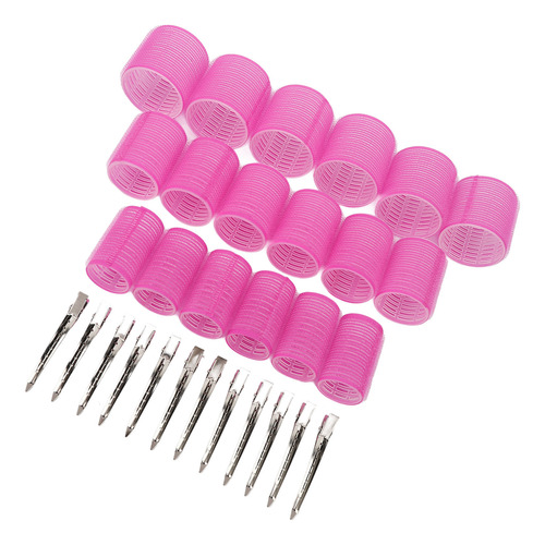 Rodillos De Pelo, Rizadores De Raíz, Rosas, Autoadherentes,