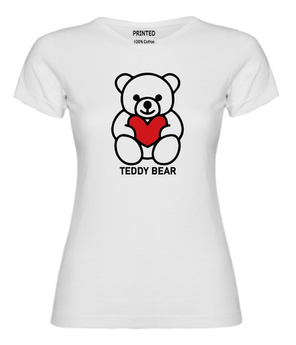 Polera Mujer Diseño Osito Teddy