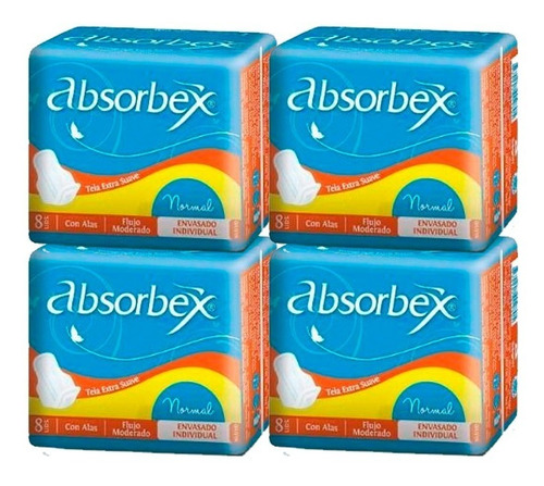 Absorbex Normal Pack X 4 (32unidades)