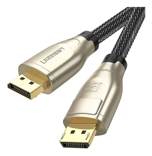 Cable Ugreen Displayport 1.4 de 32,4 Gbps macho/macho de 1 m, negro