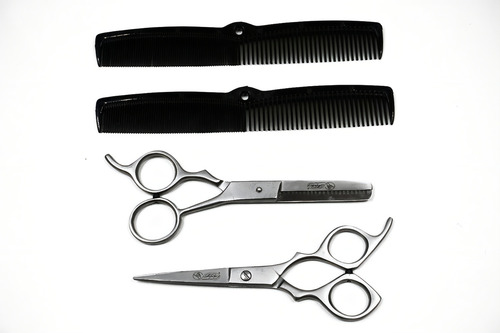 Set De Tijera De Corte De 5.5 Y Tijera De Entresacar De 6