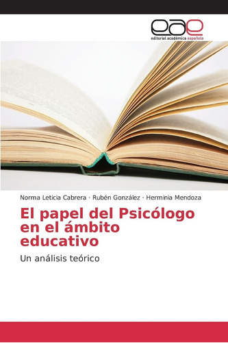 Libro: El Papel Del Psicólogo Ámbito Educativo: Un Aná