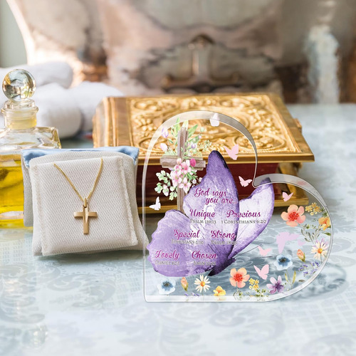 Regalos Cristianos Para Mujer - Versículo Bíblico En Placa A