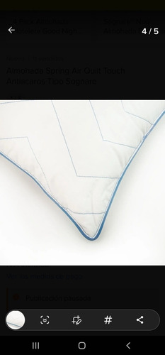 Almohada Spring Air Quilt Touch Tamaño Standard My Comoda