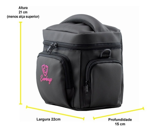 Imagem 7 de 9 de Bolsa Térmica Fitness Feminina Everbags Academia Lancheira