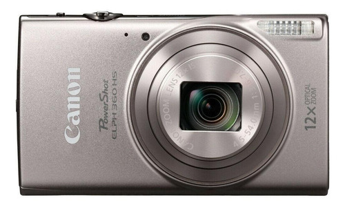  Canon PowerShot ELPH 360 HS compacta color  plata