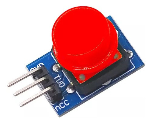 10 X Módulo Botão Push Button 12mm Com Capa 3 Pinos Arduino