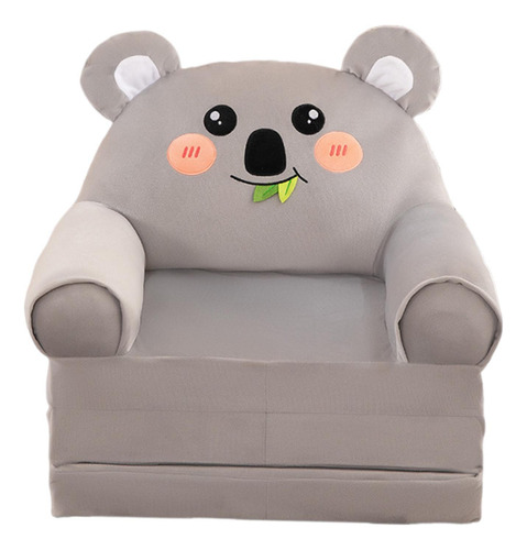 Sofá Cama Plegable Para Niños Y Niñas, Sillón Con Gris