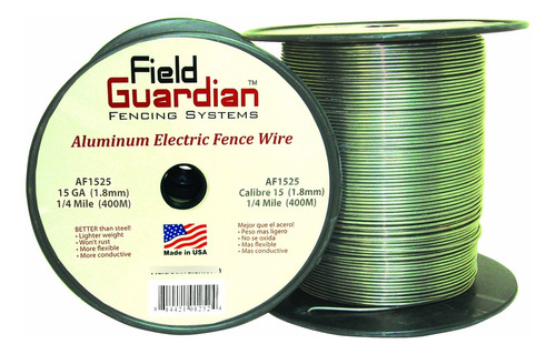 Field Guardian 15-guage Alambre Aluminio 1 4 Milla