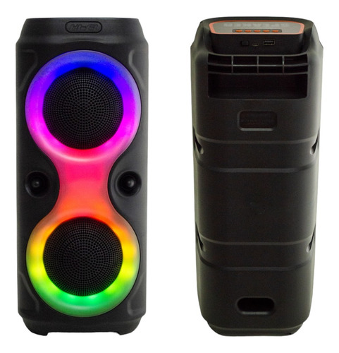 Parlantes Mti M3628 Bluetooth Portatil 8 Pulgadas Led Rgb Color Negro