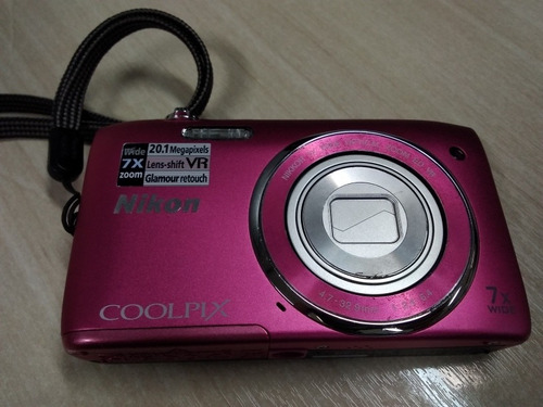 Câmera Nikon Coolpix Rosa S3500