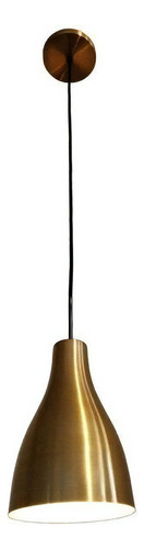 Luminária Pendente Lustre Teto Cozinha Mesa Balcão Dourado 110V/220V