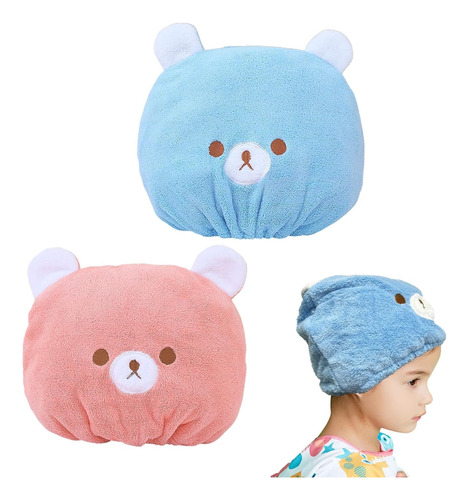 Gorro Microfibra Niña Toalla Cabeza Salida Baño Absorbente